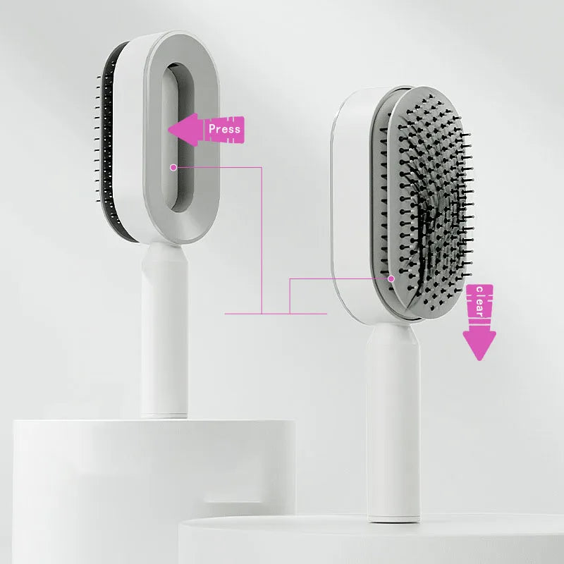 Self-Clean Hair Brush