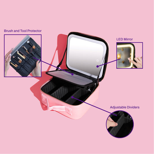 WanderGlow Cosmetics Case